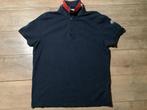 Moncler Polo Maat L, Kleding | Heren, Ophalen of Verzenden, Gedragen, Maat 52/54 (L), Blauw