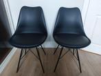 2 zwarte stoelen in hele nette staat, Huis en Inrichting, Stoelen, Ophalen, Twee, Zwart, Zo goed als nieuw