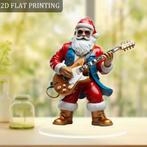 Kerstman - Santa - gitarist (2D doorschijnend), Huis en Inrichting, Woonaccessoires | Overige, Verzenden, Nieuw
