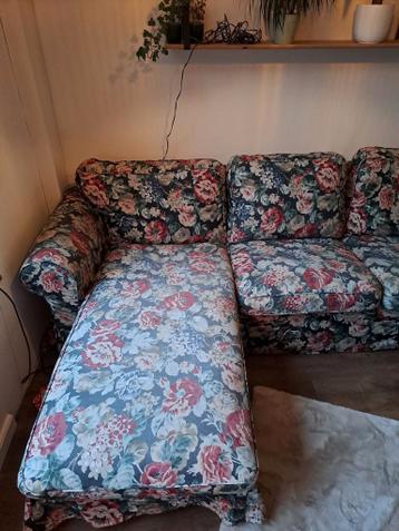 Ikea Ektorp Hoekbank chaise longue bloemen - afbeelding 2