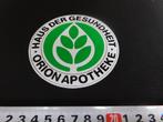 sticker Haus der gesundheit ORION Apotheke, Verzamelen, Ophalen, Zo goed als nieuw, Bedrijf of Vereniging