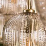 Hanglamp Damy Diamond glas, 5-lamps Roze Lifestylefurn, Ophalen, ., Nieuw, Glas