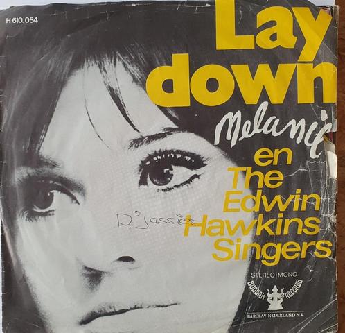 Melanie - Lay Down, Cd's en Dvd's, Vinyl Singles, Gebruikt, Single, Pop, 7 inch, Ophalen of Verzenden