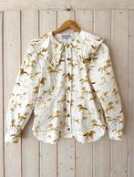 Blouse Ganni maat 38, Maat 38/40 (M), Wit, Ganni, Ophalen of Verzenden