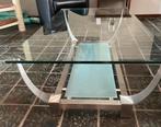 Glazen salontafel 130 bij 70cm in goede staat, Huis en Inrichting, Tafels | Salontafels, Ophalen, 100 tot 150 cm, 50 tot 100 cm