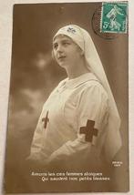fr 1918 vrouw verpleegster Rode Kruis zuster WW1, Verzenden, Voor 1920, Gelopen, Overige thema's