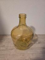 Vaas glas geel, Ophalen, Groen, Glas, Minder dan 50 cm