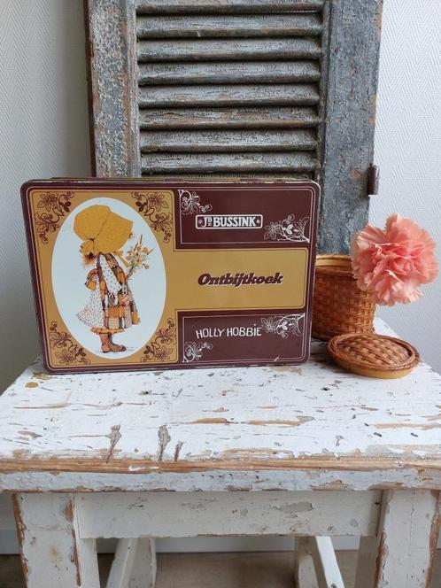 Vintage ontbijtkoek blik met Holly Hobbie, Antiek en Kunst, Antiek | Woonaccessoires, Ophalen of Verzenden