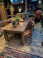 Mooie stevige boeren antieke tafel & stoelen, Antiek en Kunst, Antiek | Meubels | Tafels, Ophalen