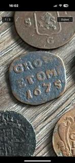 Duit 1675 groningen, Postzegels en Munten, Munten | Nederland, Ophalen of Verzenden, Vóór koninkrijk, Overige waardes