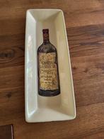 Mooie zware grote schaal met wijnfles, Antiek en Kunst, Curiosa en Brocante, Ophalen of Verzenden