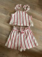 ZARA ROOD STRIPED SET, MAAT: 122, Kinderen en Baby's, Kinderkleding | Maat 122, Meisje, Ophalen of Verzenden, Zo goed als nieuw