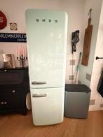 SMEG Retro koelkast met vriesvak., Witgoed en Apparatuur, Koelkasten en IJskasten, 200 liter of meer, Zo goed als nieuw, Met vriesvak