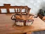 Leren tas cow boys bag, Ophalen, Gebruikt, Bruin, Schoudertasje
