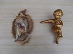 lot van 2 wandfiguren, Ophalen of Verzenden, Gebruikt