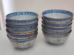 10 Antieke Chinese Rijstkommen Porselein, Antiek en Kunst, Ophalen of Verzenden