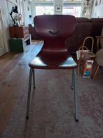 Vintage school stoel, Ophalen, Gebruikt, Bruin, Eén