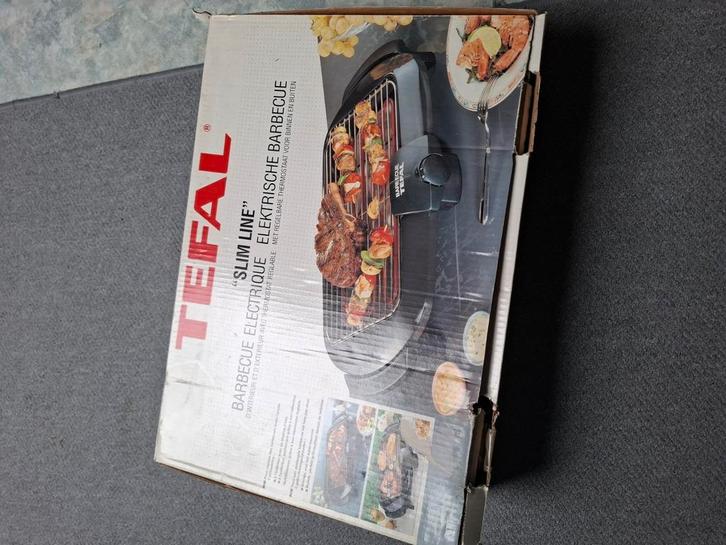 TEFAL ELEKTRISCHE BARBECUE "Slime line", Witgoed en Apparatuur, Grillplaten, Zo goed als nieuw, Ophalen