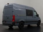 Mercedes-Benz Sprinter 316CDI L2H2 Dubbele Cabine | 2xSchuif, Auto's, Parkeercamera, Stof, Gebruikt, Zwart