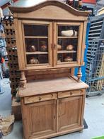 Antiek geloogd grenen buffetkast kast, Huis en Inrichting, Kasten | Buffetkasten, Ophalen, Gebruikt, 25 tot 50 cm, 150 tot 200 cm