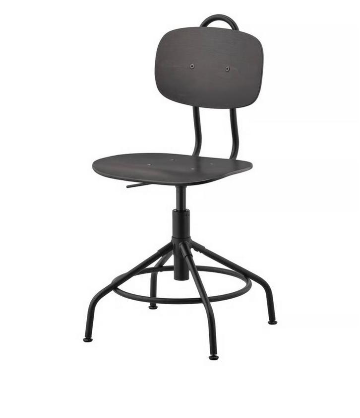 2 ikea kullaberg bureau stoelen zwart in goede staat, Huis en Inrichting, Bureaustoelen, Zo goed als nieuw, Zwart, Ophalen