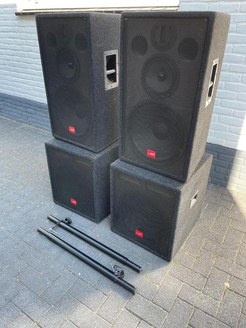 speakerset Lem, Muziek en Instrumenten, Versterkers | Keyboard, Monitor en PA, Zo goed als nieuw, P.A., 500 tot 1000 watt, Ophalen