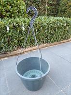 Grote kunststof pot met waterreservoir, ook op te hangen, Tuin en Terras, Kunststof, Rond, Minder dan 60 cm, Zo goed als nieuw