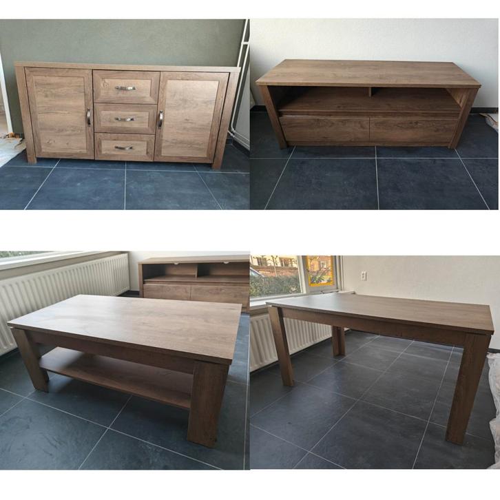 Meubelset dressoir, salontafel, tv meubel en eettafel, Huis en Inrichting, Complete inboedels, Ophalen