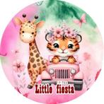 CD1996 icing frosting safari jungle dieren 19cm eetbare top, Hobby en Vrije tijd, Taarten en Cupcakes maken, Nieuw, Versiering