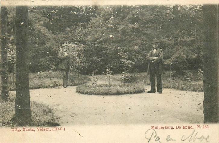 701375049 Muiderberg  De Echo, Verzamelen, Ansichtkaarten | Nederland, Noord-Holland, Voor 1920, Verzenden