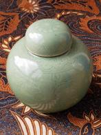 Oude Chinese gemberpot van porselein 14 cm., Ophalen of Verzenden