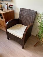 Rieten fauteuil, Huis en Inrichting, Fauteuils, Koloniaal, Riet of Rotan, Minder dan 75 cm, Gebruikt