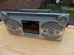 Bling bling retro vintage philips radio cassette d 8054, Gebruikt, Ophalen of Verzenden, Radio