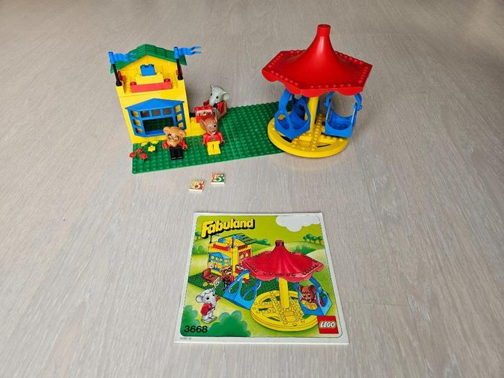 Lego Fabuland 3668 Merry-Go-Round, Kinderen en Baby's, Speelgoed | Duplo en Lego, Gebruikt, Lego, Complete set, Ophalen of Verzenden