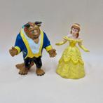 2x Disney Bullyland Bully Belle & het Beest figuren, Verzenden, Assepoester of Belle, Gebruikt, Beeldje of Figuurtje