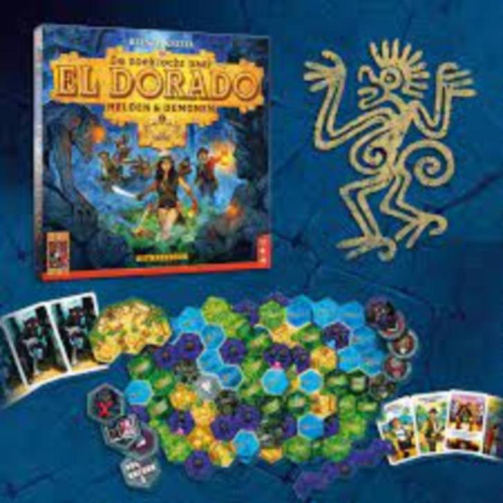 De Zoektocht naar El Dorado: Helden & Demonen - uitbreiding, Hobby en Vrije tijd, Gezelschapsspellen | Bordspellen, Nieuw, Een of twee spelers