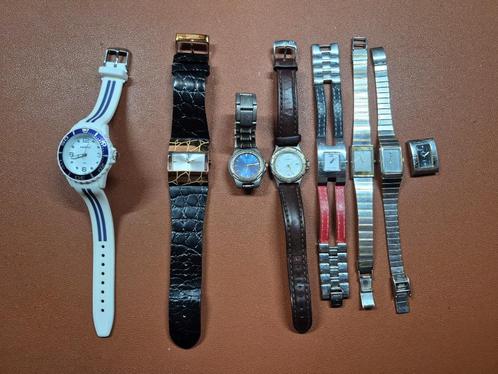 Partij dameshorloges, Sieraden, Tassen en Uiterlijk, Horloges | Dames, Gebruikt, Polshorloge, Overige merken, Staal, Staal, Ophalen of Verzenden