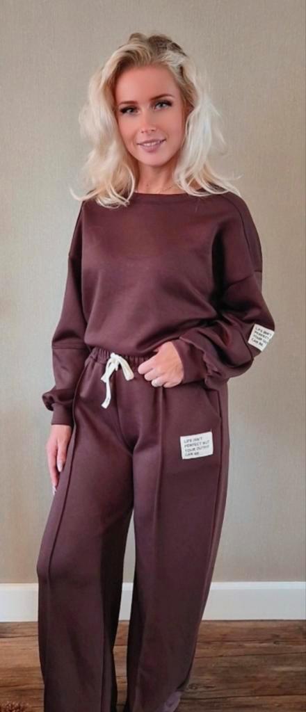 Bruine lounge set | Nieuw, Kleding | Dames, Huispakken, Nieuw, Bruin, Verzenden