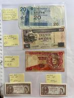 Bankbiljetten Indonesië en Hong Kong 25% korting, Verzenden, Zuidoost-Azië