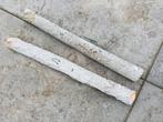 2 rechte half holle berkentakken (?), lengte 50cm, Ophalen of Verzenden, Zo goed als nieuw