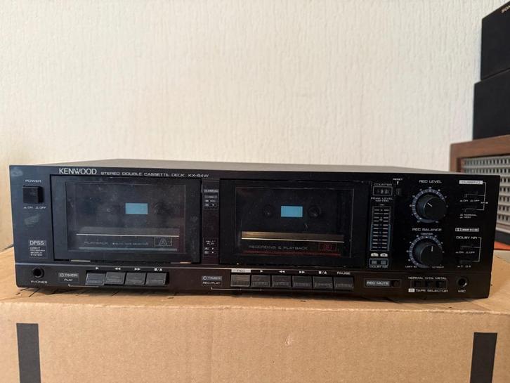 Stereo Double Cassette Deck (Kenwood KX-64W), Audio, Tv en Foto, Cassettedecks, Dubbel, Kenwood, Ophalen