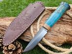 Puukko Knife Stabilized Hout Finse Handgemaakte mes, Ophalen of Verzenden, Overige soorten, Mes of Dolk