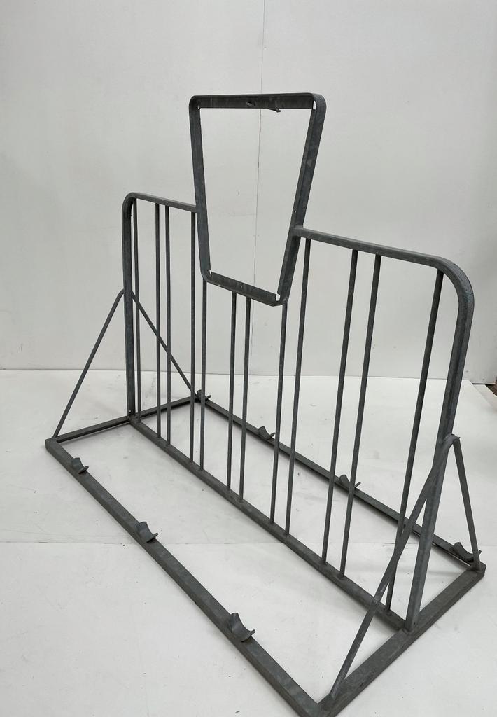 Fietsenrek met ruimte voor logo - 100cm, Fietsen en Brommers, Fietsaccessoires | Fietsenrekken, Gebruikt, Ophalen