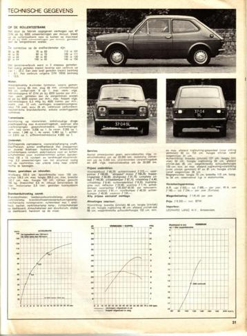 Autovisie test Fiat 127 September 1971 beschikbaar voor biedingen