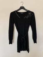 Nieuwe S CMP 55 lange zwarte trui studs ceintuur vhals egf, CMP 55, Zwart, Ophalen of Verzenden, Zo goed als nieuw