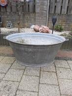 Zinken teil teilen zink bloembak kuip bak tuin plantenbak, Ophalen, Gebruikt, 30 tot 60 cm, 60 tot 100 cm
