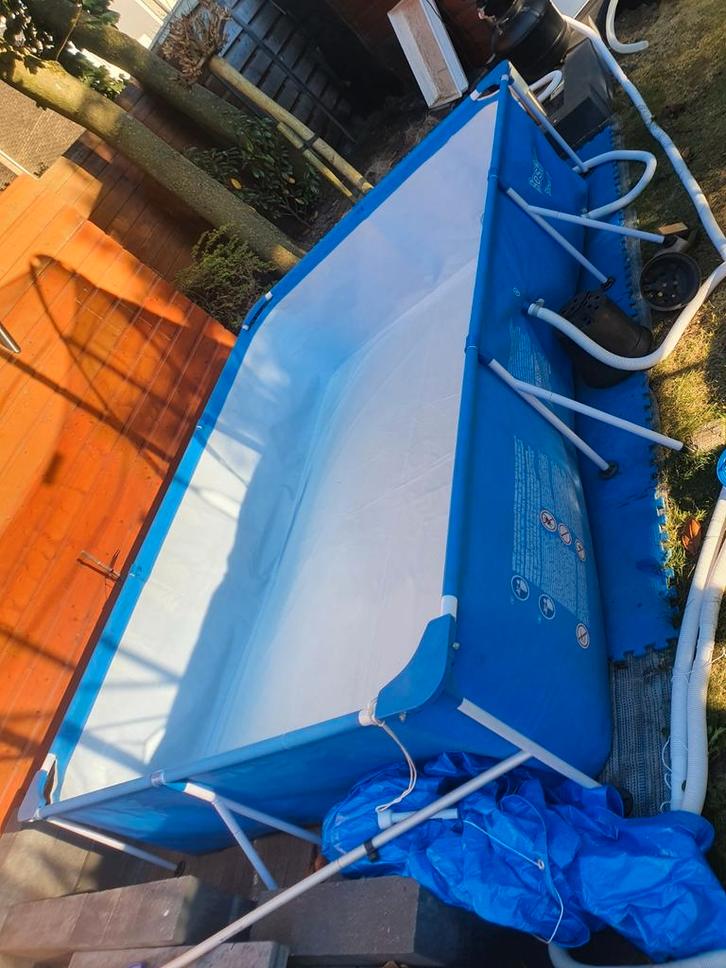 Bestway steelpro 2x3m 200x300cm zandfilterpomp solarbol, Tuin en Terras, Zwembaden, Gebruikt, Opzetzwembad, Minder dan 80 cm, 200 tot 400 cm