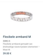 Energetix flexibele armband maat M van € 39 voor € 27, Sieraden, Tassen en Uiterlijk, Ophalen of Verzenden, Nieuw, Zilver, Staal