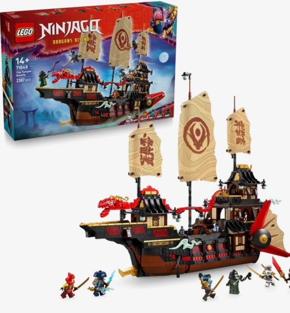 LEGO Ninjago 71848 The Temple Bounty - Nieuw!, Ophalen of Verzenden, Nieuw, Complete set, Lego