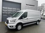 Ford Transit 350 2.0 TDCI 185PK Aut. L3H2 Limited, Auto's, Bestelauto's, Stof, Euro 6, 1850 kg, Bedrijf